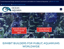 Tablet Screenshot of oceanaquaria.com
